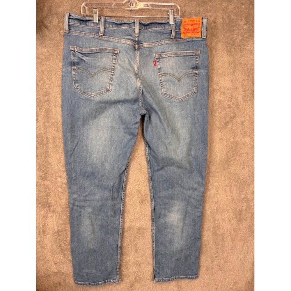 Levis 514 Straight Fit Light Wash Blue Stretch Denim Jeans Mens 40x32